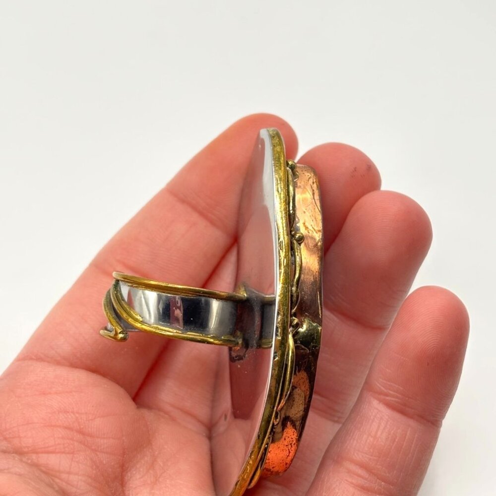 Handcrafted Blue Druzy Agate Statement Ring Mixed… - image 6